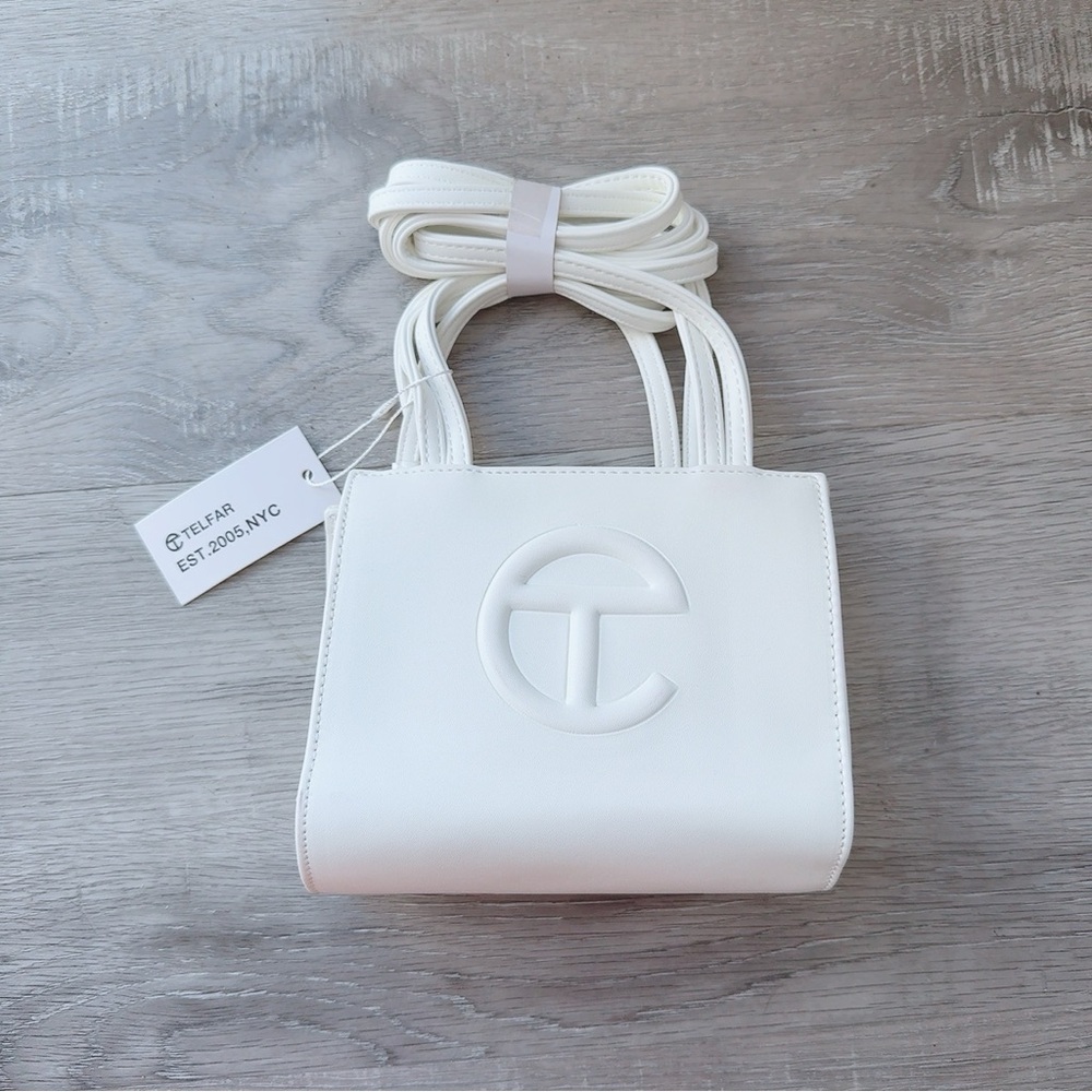 Non Authentic Telfar Small White Bag